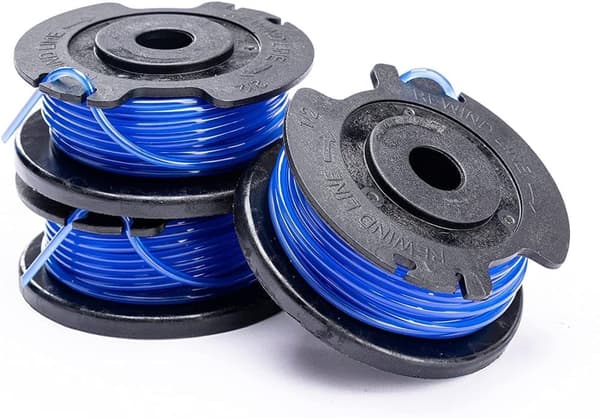 Spole med skärtråd med automatisk trådmatning  Greenworks Single Line Spools; 1,65 mm; 3 st.