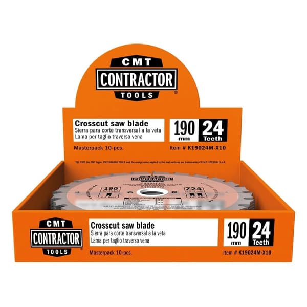 Sågklinga för trä CMT Contractor; 250x2,6x30; Z40; 10°