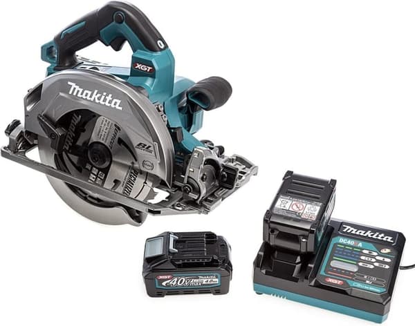 Batteridriven cirkelsåg Makita HS004GM201; 40 V; 2x4,0 Ah batt.