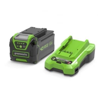 Batteri Greenworks GSK40B2; 40 V; 4,0 Ah; Li-ion + laddare