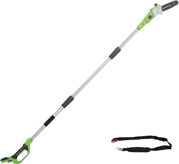 Stångsågstillsats Greenworks G24PS20; 24 V (utan batteri och laddare)