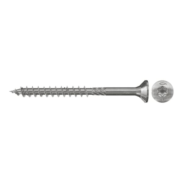Träskruv Fischer Power-Fast FPF-ST P A2; TX30; 6,0x200 mm; 100 st.