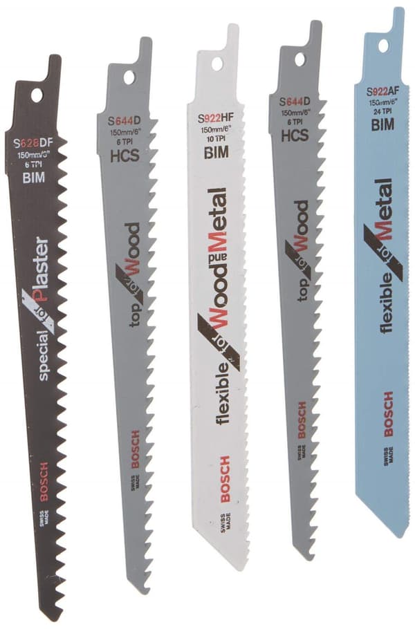 Sticksågsbladsats Bosch F016800307; 5 st.