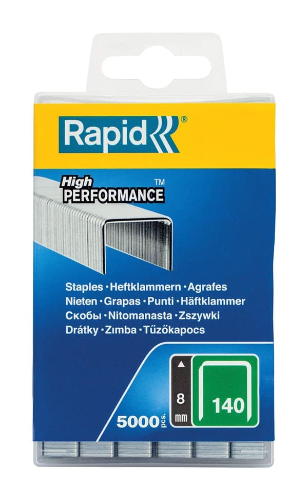 Häftklammer  Rapid; 10,6x8 mm; 5000 st.; typ 140
