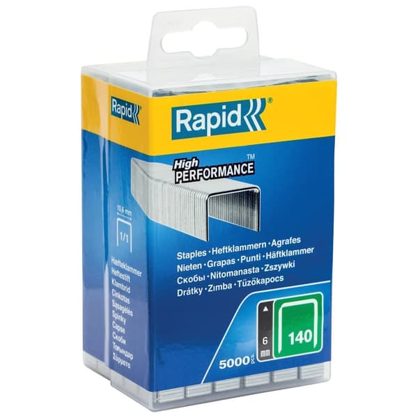 Häftklammer  Rapid; 10,6x6 mm; 5000 st.; typ 140