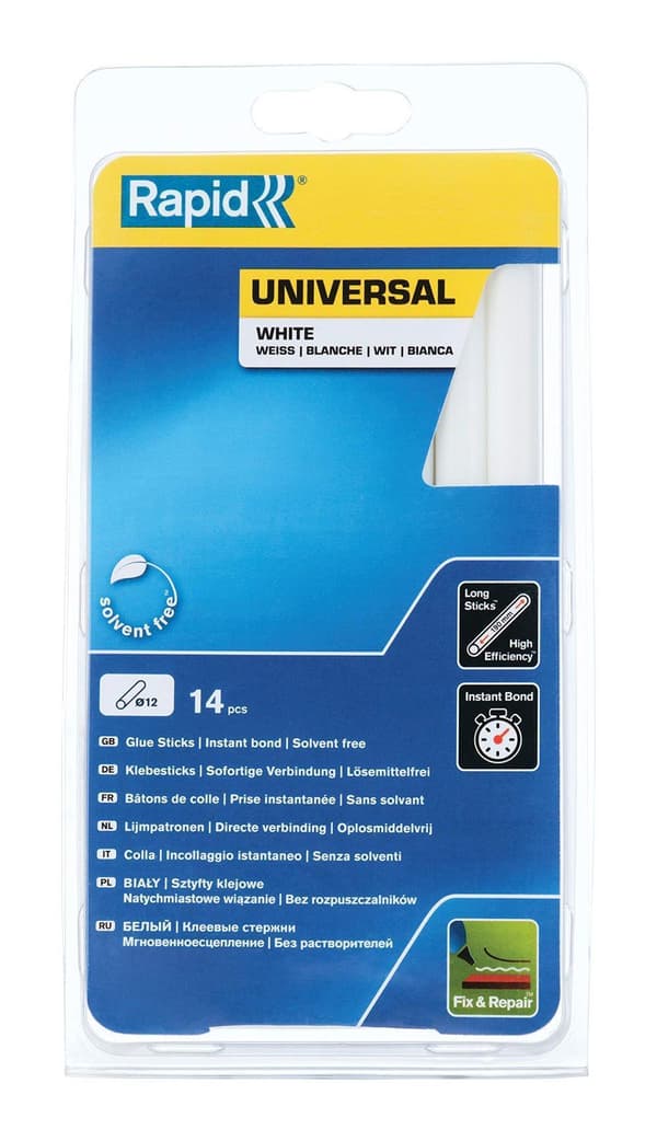 Limstift Rapid; 12x190 mm; 0,25 kg; vit