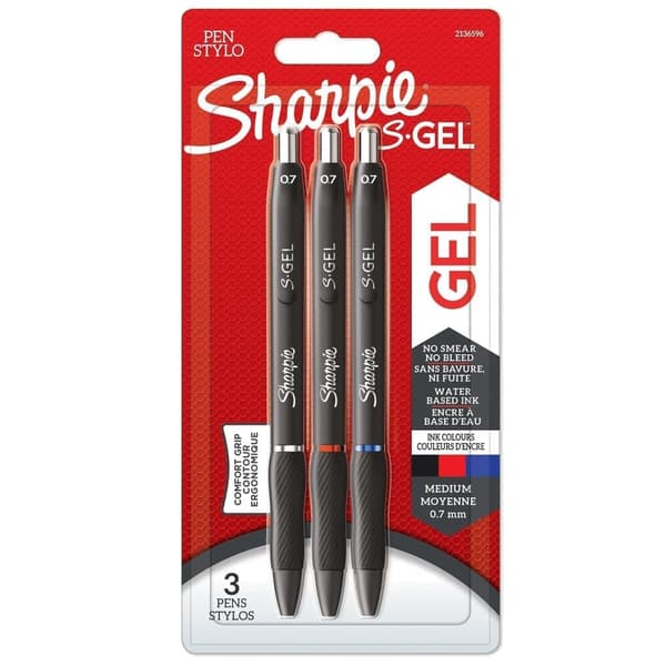 Märkpennor Sharpie S Gel; 3 st.