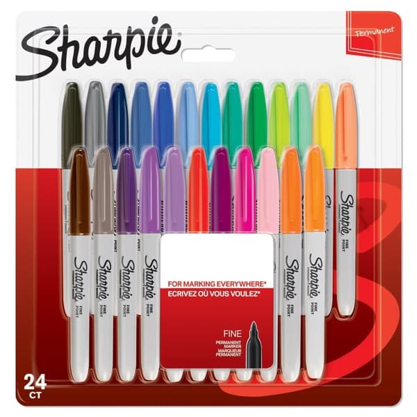 Märkpennor Sharpie Fine; 24 st.