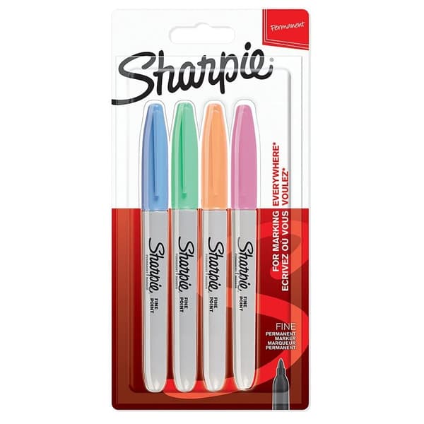 Märkpennor Sharpie Fine; 4 st.