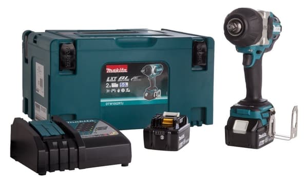 Slagmutterdragare Makita DTW1002RTJ; 18 V; 2x5,0 Ah batt.