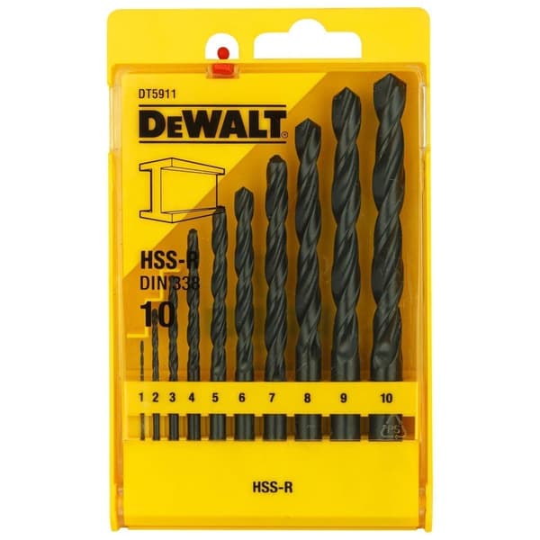 borrsats för metall DeWalt DT5911; 1-10 mm; 10 st.