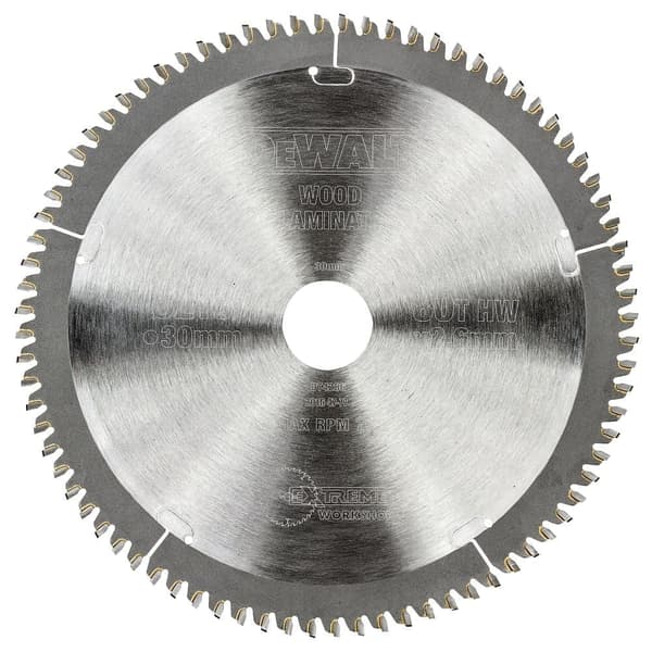 Sågklinga för trä DeWalt; 216x2,6x30,0 mm; Z80; -5°