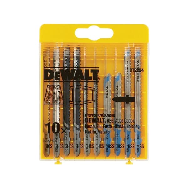 Sticksågsbladsats DeWalt DT2165; DT2177; DT2050; DT2160; DT2163; 10 st.