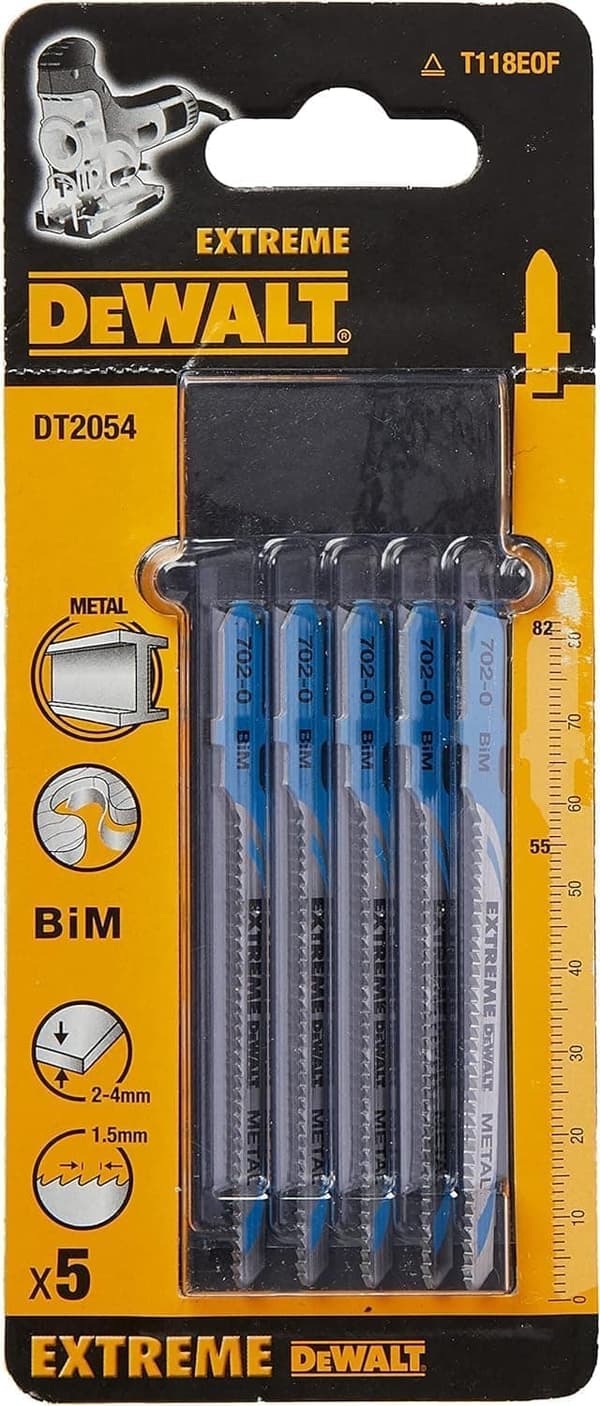 Sticksågsblad DeWalt T118EOF; 5 st.