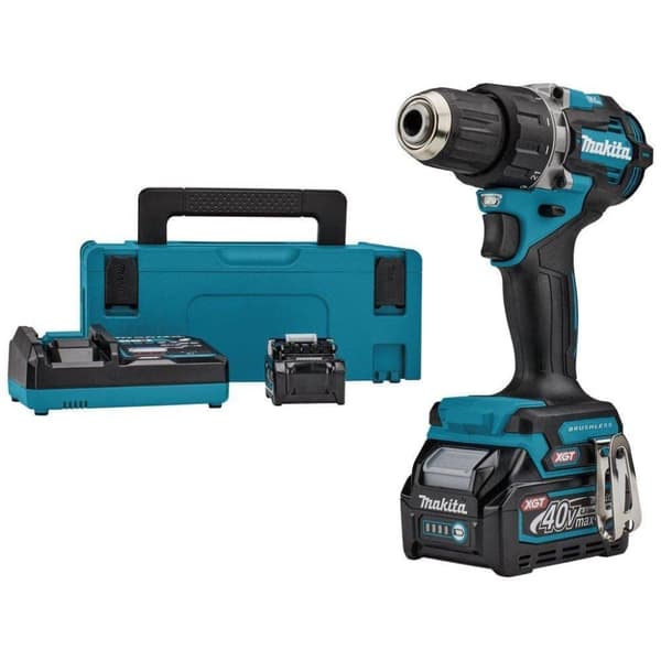 Skruvdragare/borr Makita DF002GD201; 40 V; 2x2,5 Ah batt.