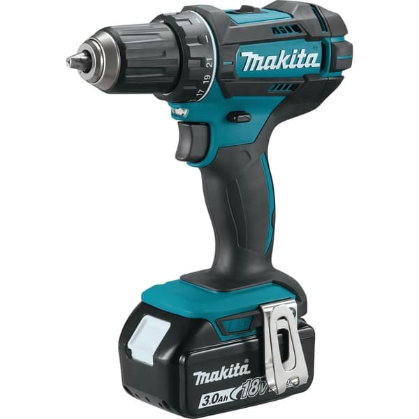 Skruvdragare/borr Makita DDF482RFJ; 18 V; 2x3,0 Ah batt.