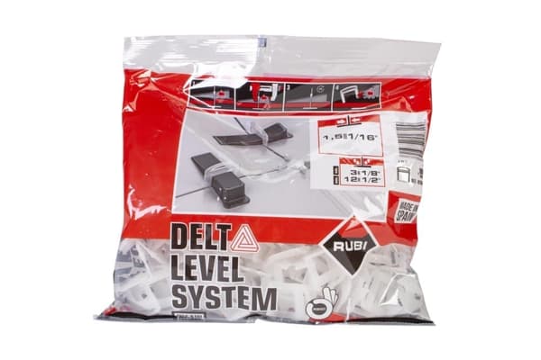 Nivåhatt Rubi DELTA LEVEL SYSTEM; 3-12 mm; 1,5 mm; 100 st.