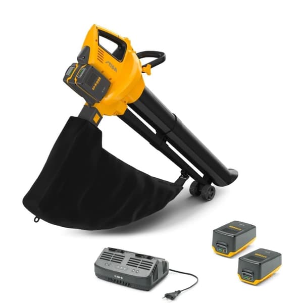 Batteridriven lövblås Stiga VS 100e Kit; 20 V; 2x4,0 Ah batt.