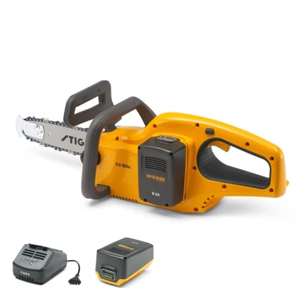 Elkedjesåg Stiga CS 100e Kit; 20 V; 25 cm; 1x4,0 Ah batt.