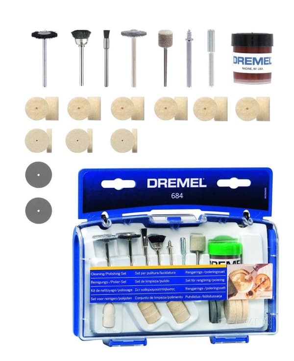 Rengörings- / poleringssats Dremel 684