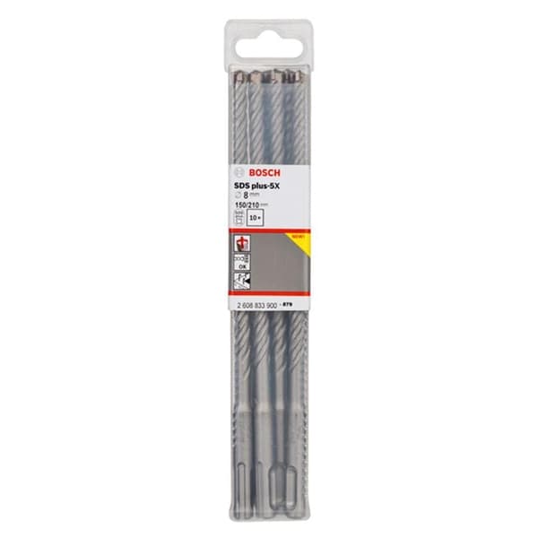 Borr för betong Bosch 2608833900; 8,0x150x210 mm; 10 st.