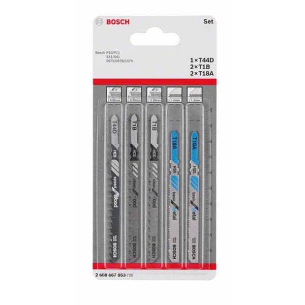 Såguppsättning Bosch 2608667853; 5 st.