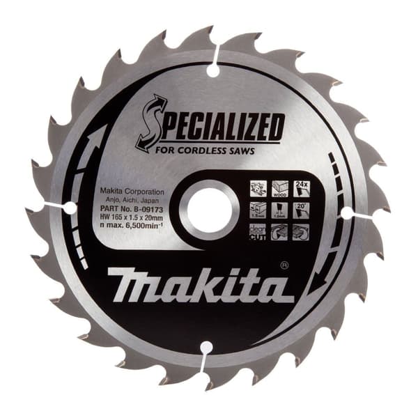 Sågklinga för trä Makita; 165x1,5x20,0 mm; Z24; 20°