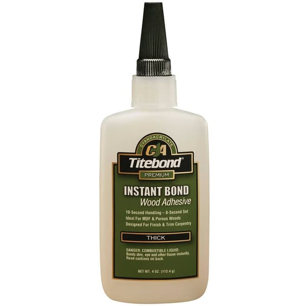 Universell instant lim Titebond Instant Bond Thick; 118 ml; trögflytande
