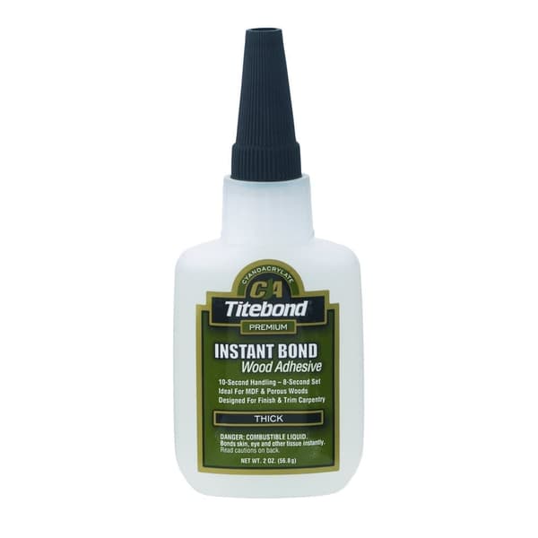 Universell instant lim Titebond Instant Bond Thick; 56,8 ml trögflytande