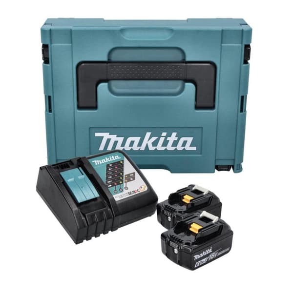 Tillbehörsset Makita; 18 V; 2x6,0 Ah batt. + laddare DC18RC