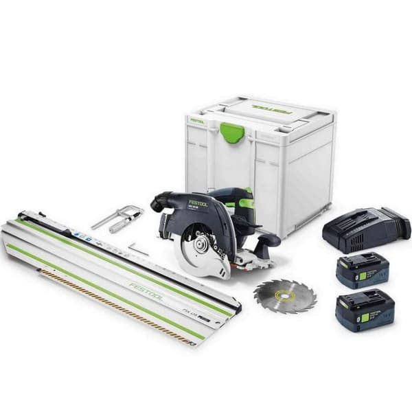 Batteridriven cirkelsåg Festool HKC 55 5,0 EBI-Set-FSK 420;  18 V; 2x5,0 Ah batt.