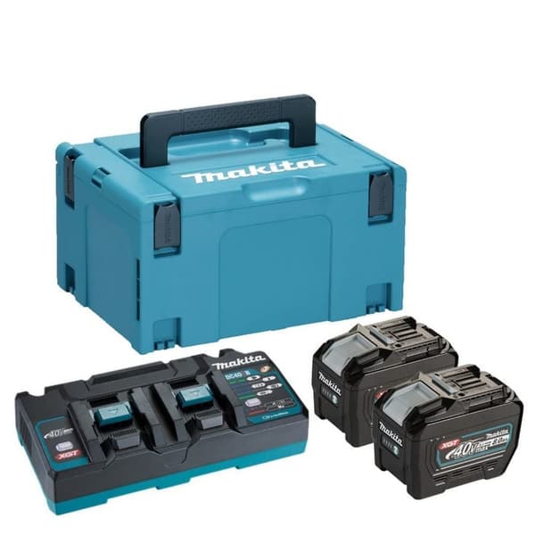 Tillbehörsset Makita 191Y97-1; 40 V; 2x8,0 Ah batt.