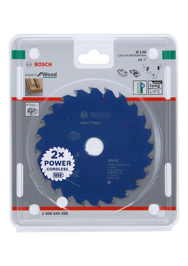 Sågklinga Bosch 2608644498; 136x20 mm; Z24