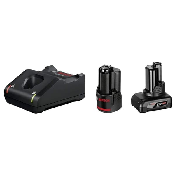 Batteri Bosch GBA; 12 V; 2,0+4,0 Ah; Li-ion + laddare GAL 12V-40
