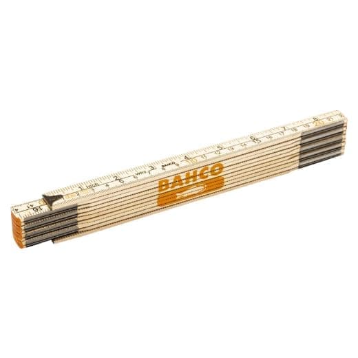 Trä Fällbar linjal Bahco WR2-MM; 2 m