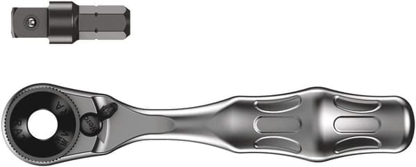 Spärrhake Wera 8001 A Zyklop mini; 1/4''; 87 mm; Med adapter