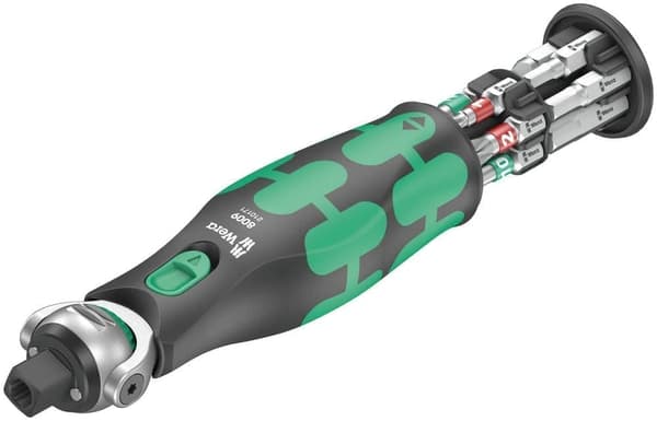 Spärrhake Wera 8009 Zyklop Pocket Imperial Set 1; 3/8''-1/4'' + Bits spår