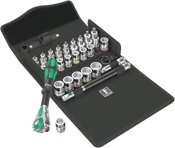 Verktygspaket Wera 8100 SB All-in Zyklop Speed; 3/8''; 35 st.