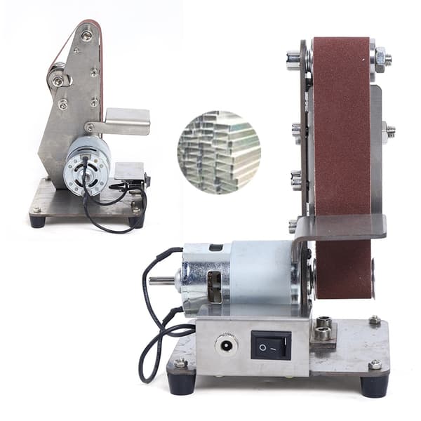 895 Motor Slibebåndmaskine, 100W Effekt, Variabel Hastighed, Sandpude Størrelse 330*30mm