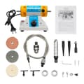 Miniatyrbillede 2 af 2: Bordpoler, 320W motor, justerbar hastighed, kompakt design,EU, HVID