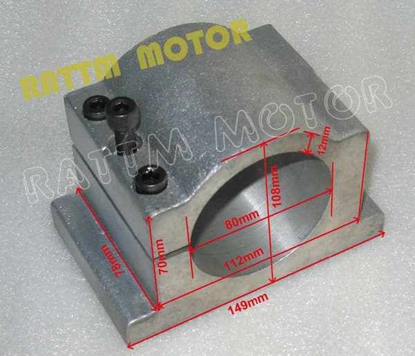 CNC Spindelmotor 2,2KW, 24000 U/min Geschwindigkeit, luftgekühltes Design, präzise ER20 Spannzange
