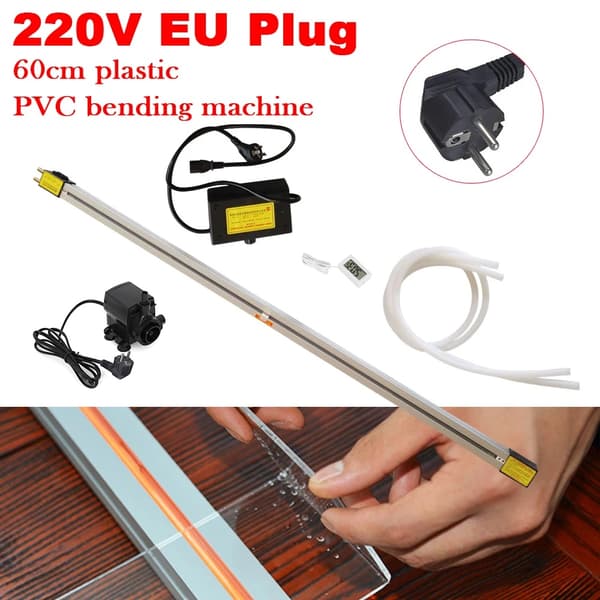 Akrylplast PVC Bøjningsmaskine, 800W Effekt, Justerbar Temperatur, Effektiv Opvarmning,Guld