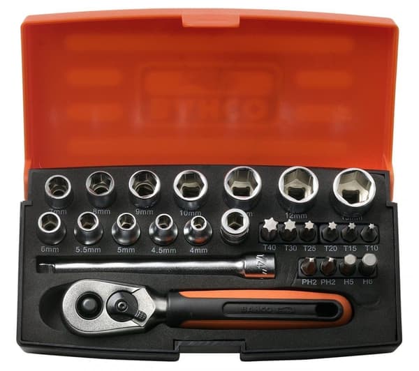 Verktygspaket Bahco SBSL25; 1/4''; 25 st.