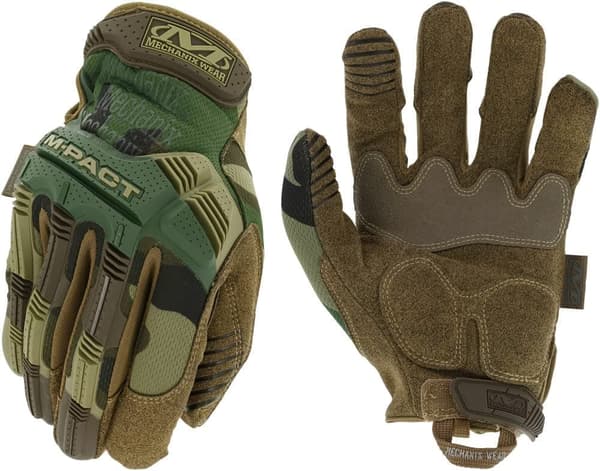 Handskar Mechanix Wear M-Pact Woodland Camo; M