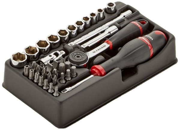 Hylsbitssats Facom MOD.R161-66; 37 st.