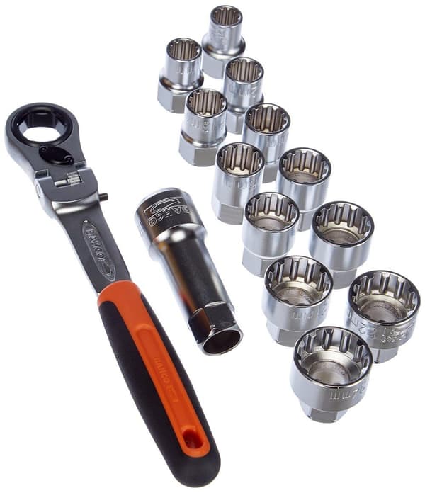 Hylsnyckelsats Bahco S140T; 14 st.