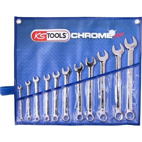 Hylsnyckelsats KS Tools CHROMEplus; 1/4''-7/8''; 11 st.