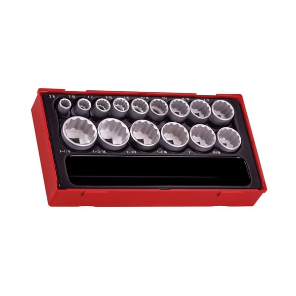 Hylsnyckelsats Teng Tools TT1215AF; 15 st.