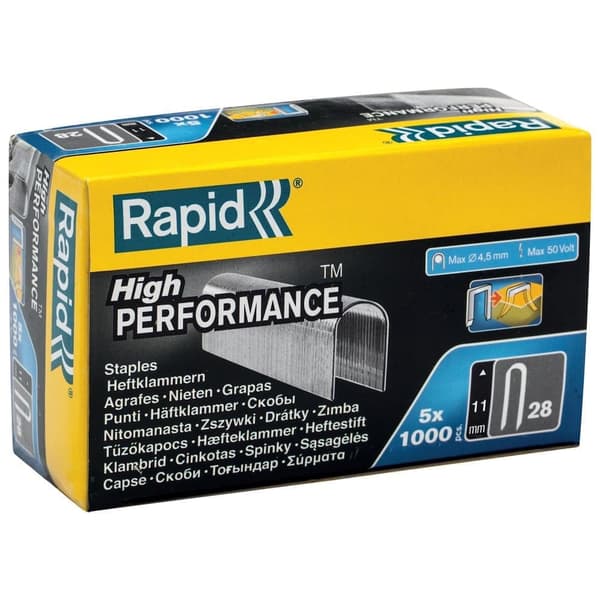 Häftklammer Rapid; 11 mm; 5000 st.; typ 28