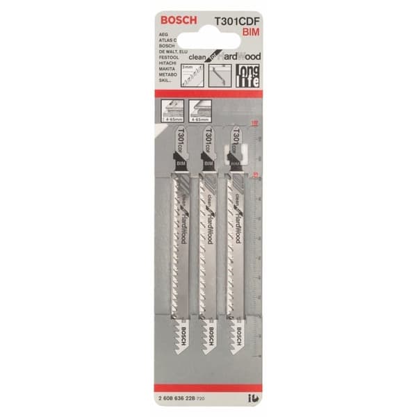 Sticksågsblad Bosch T 301 CDF; 3 st.